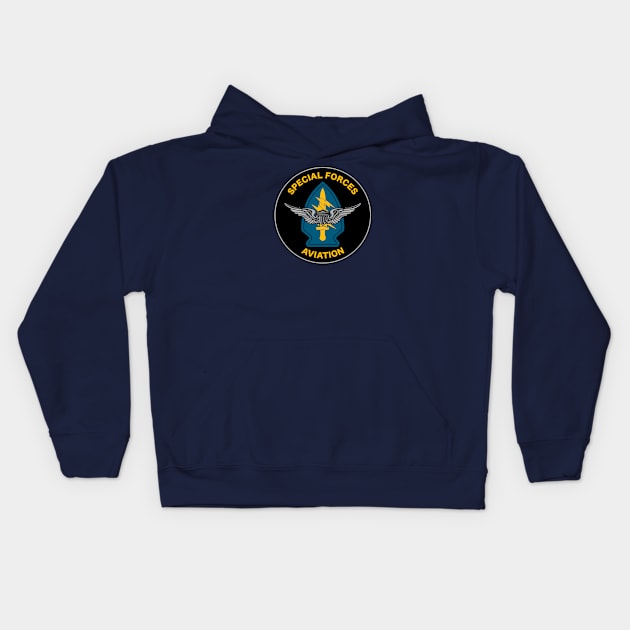 Special Forces Aviation Patch Kids Hoodie by Tailgunnerstudios